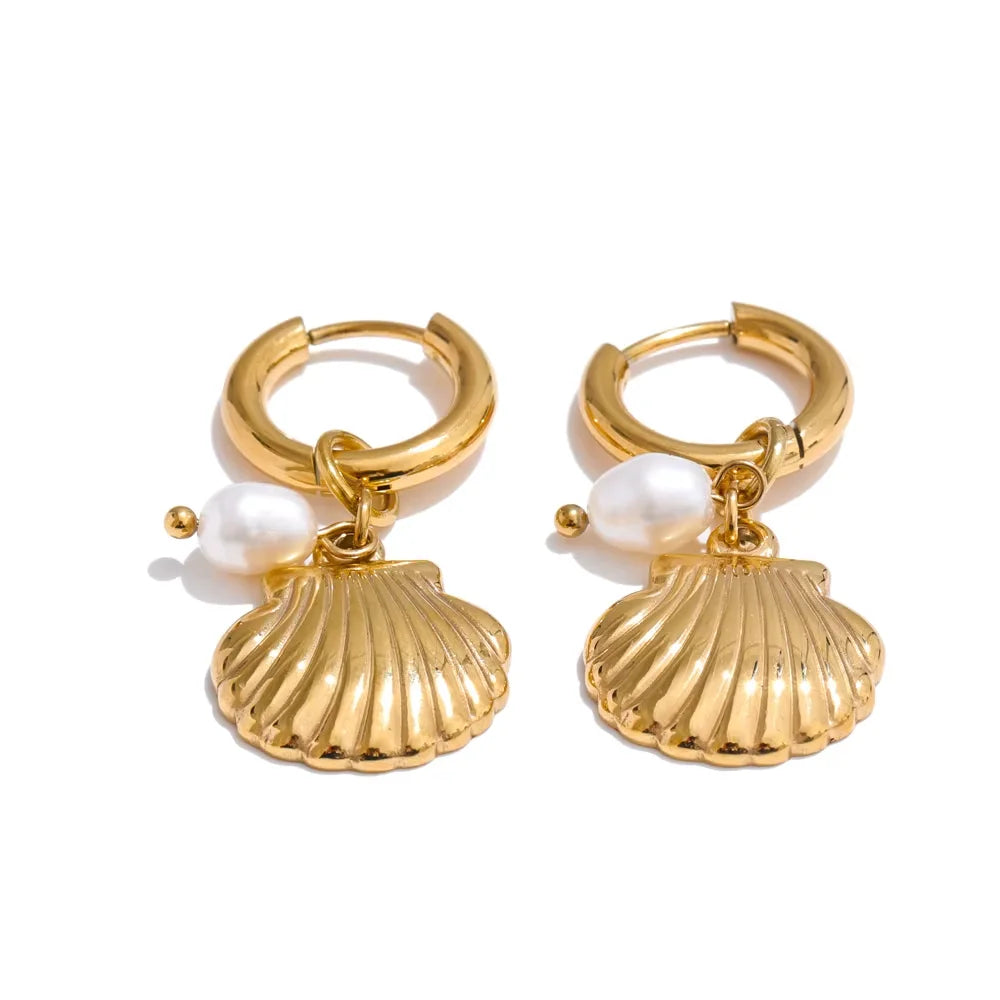 Seashell Charm Earrings Collection