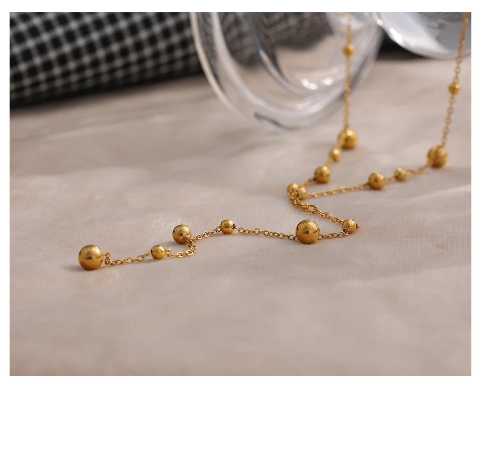 Celestial Drop Lariat Necklace