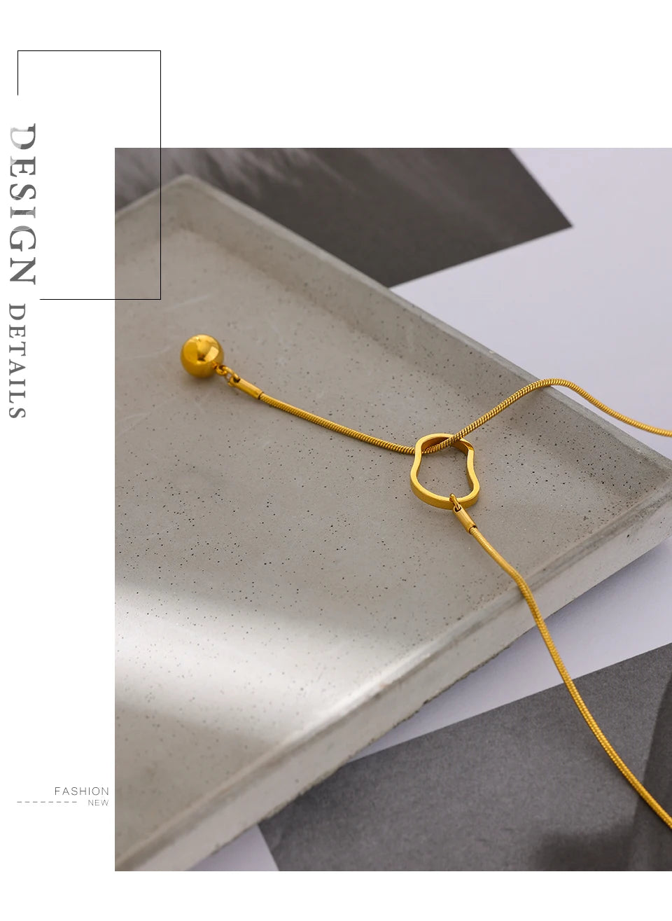 Minimal Drop Y Necklace