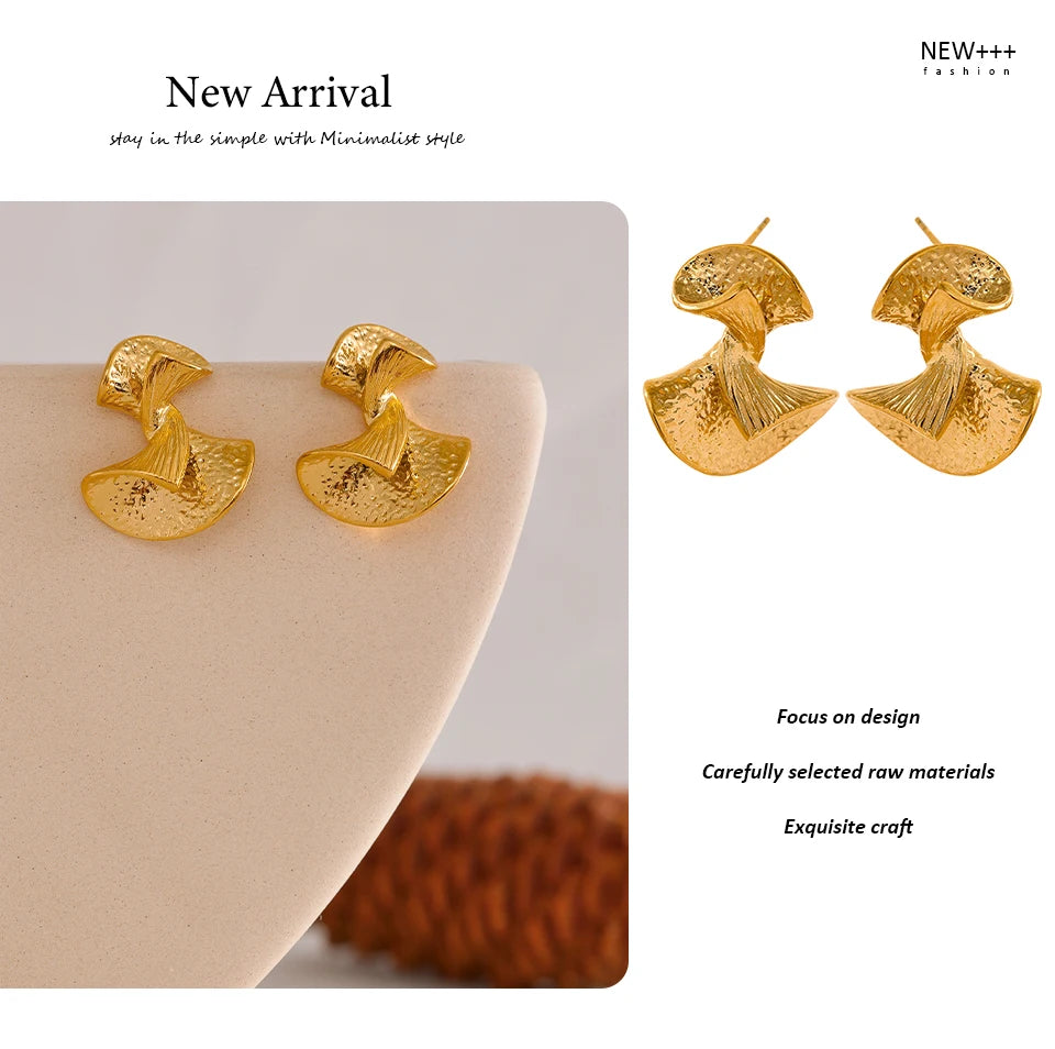 Abstract Fan Earrings
