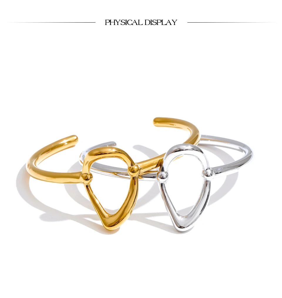 Geo Grace Open Bangle