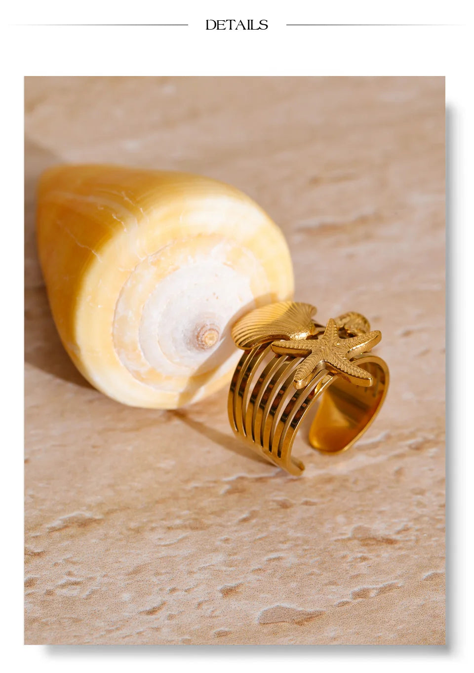 Starfish Statement Ring