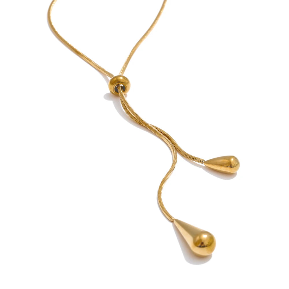 Liquid Gold Teardrop Set