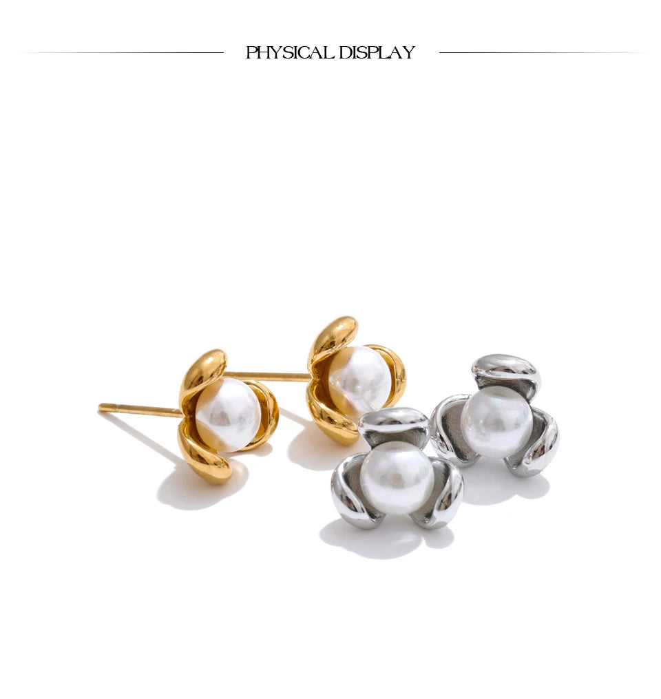 Pearl Embrace Studs