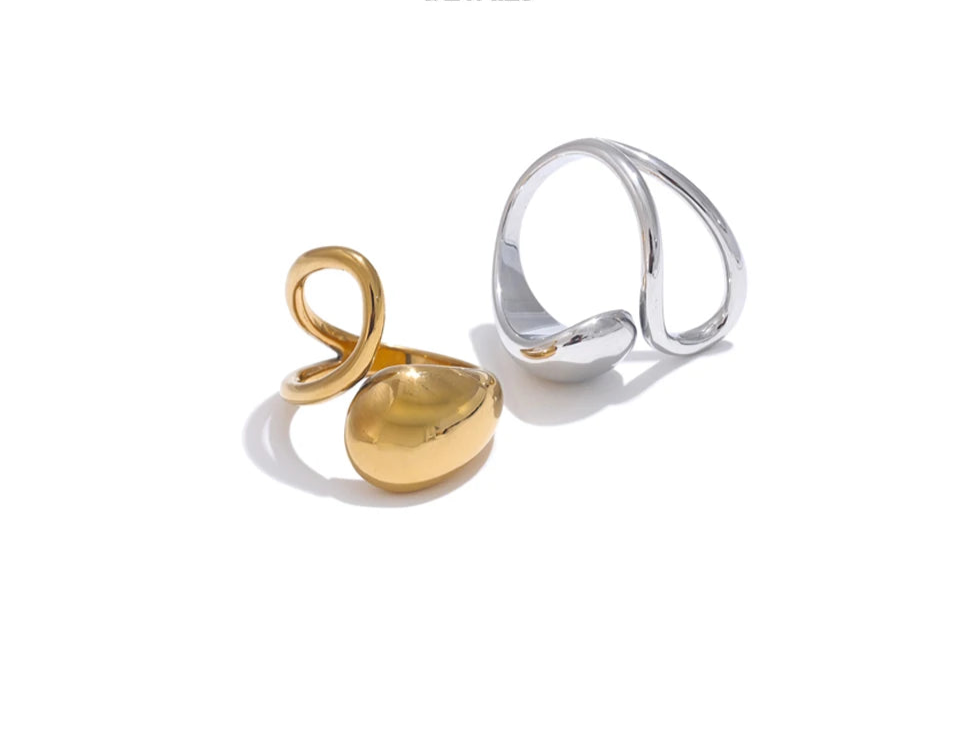 Spiral Sphere Accent Ring