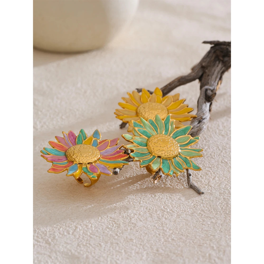 Colorful Flower Pins