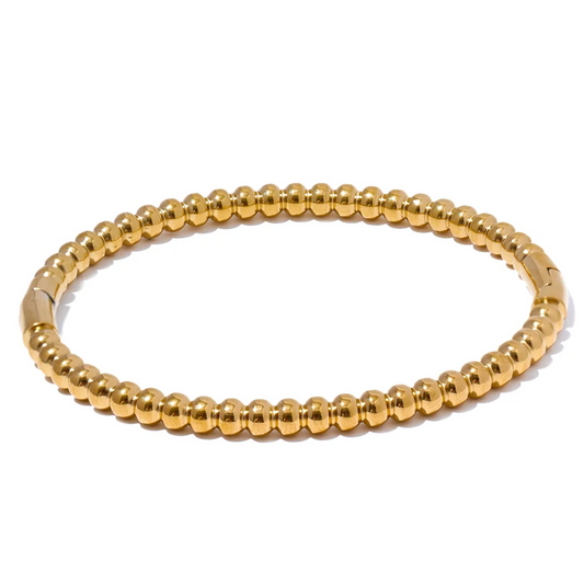 Golden Beaded Chain Bracelet