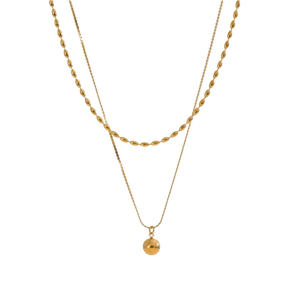 Classic Circle Gold Pendant