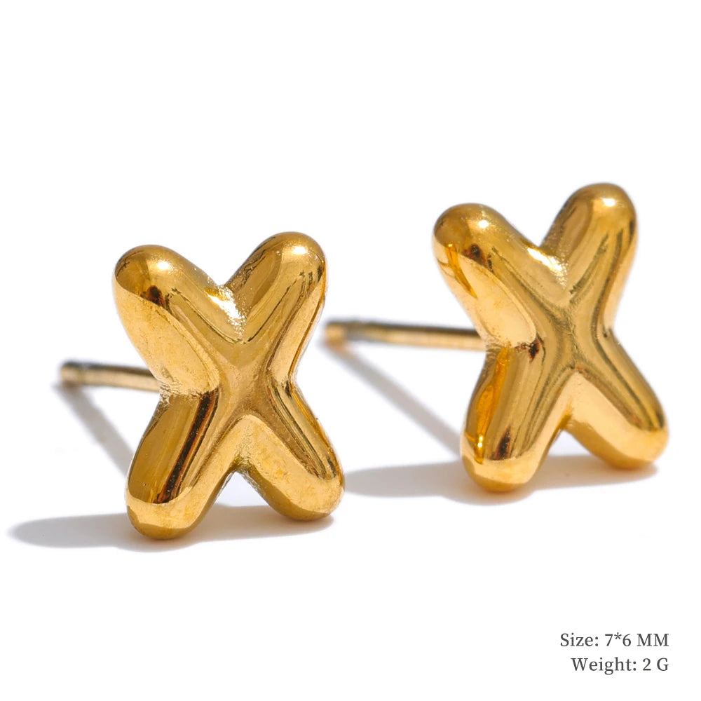 Bold Initial Studs