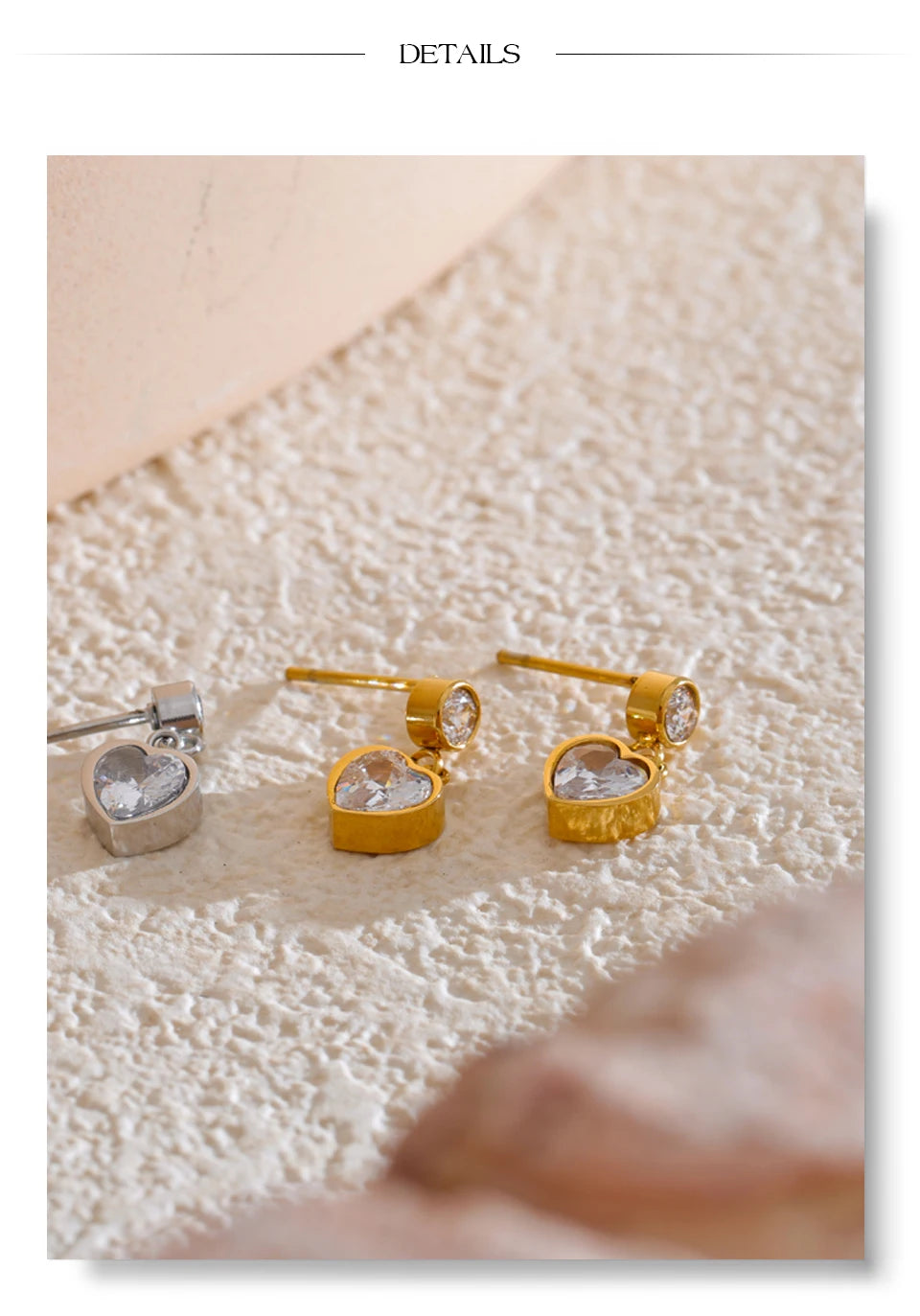 Crystal Heart Earrings