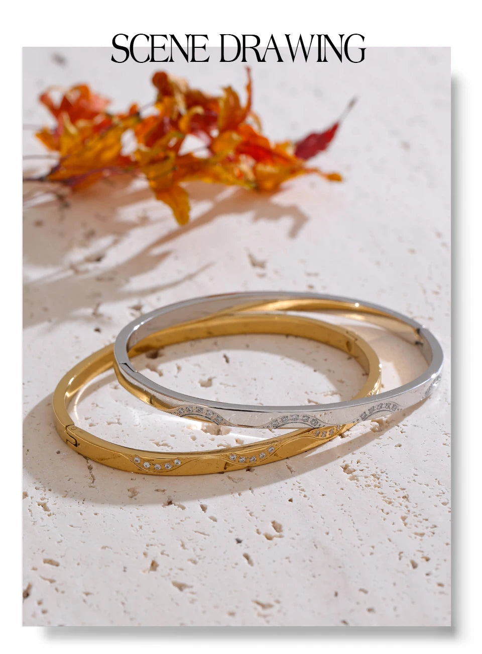 Golden Minimal Bangle
