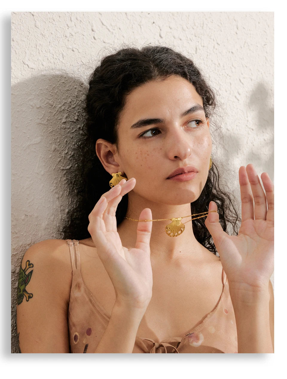 Golden Seashell Duo Set