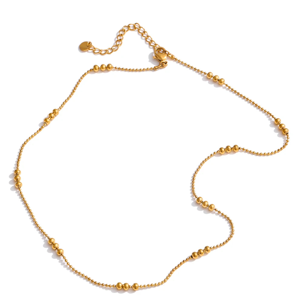 Delicate Gold Chain & Bracelet Set