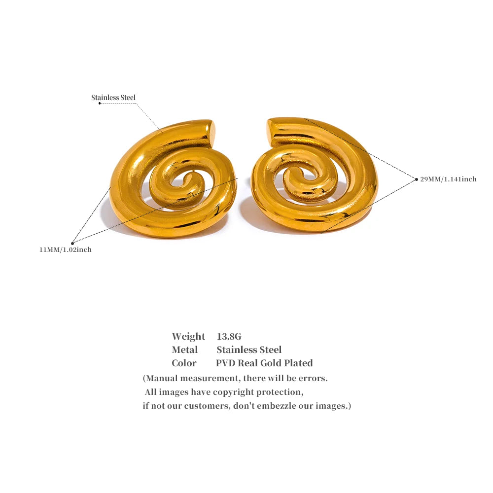 Golden Spiral Hoops
