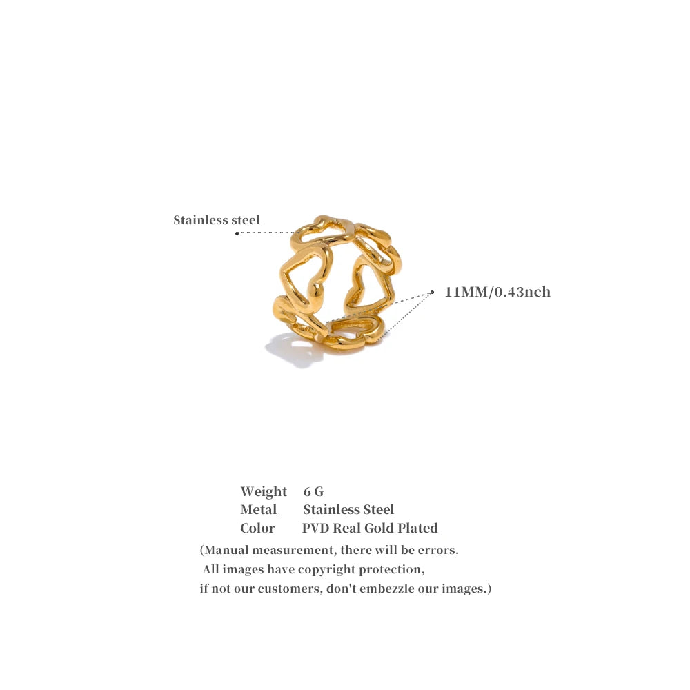 Sculpted Ribbon Statement Ring