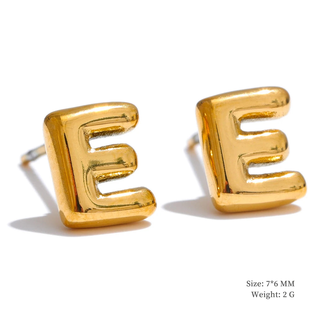 Bold Initial Studs