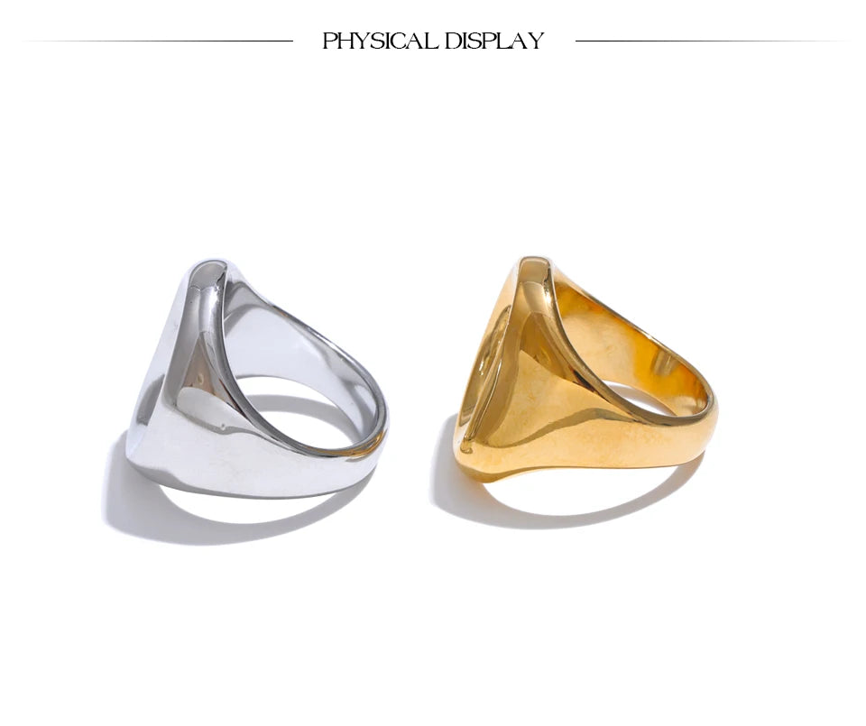 Golden Luxe Geometric Party Ring