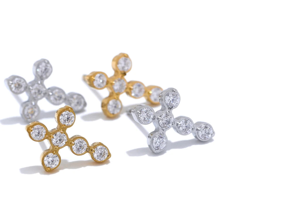 Divine Cross Studs