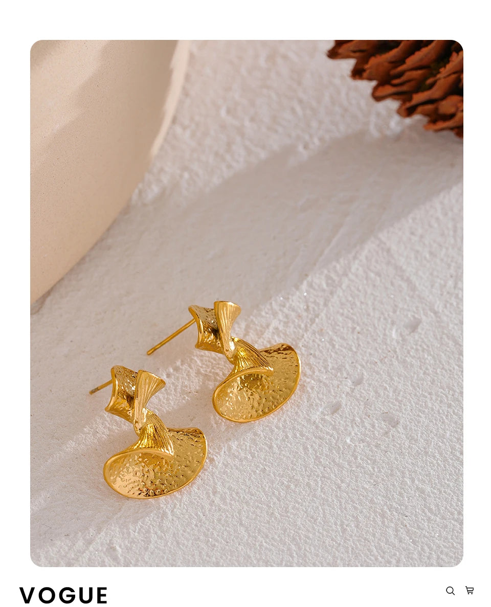 Abstract Fan Earrings