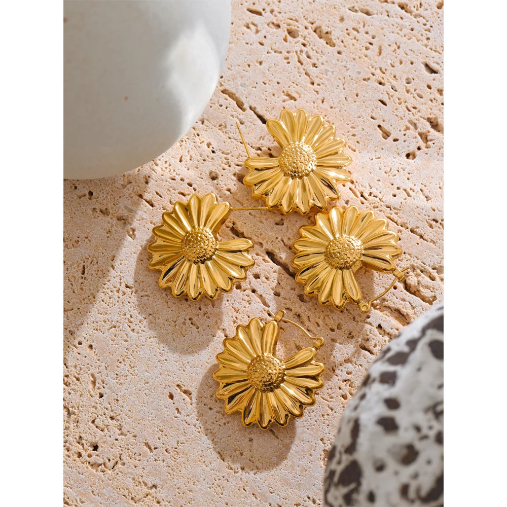 Flower Stainless Hoops