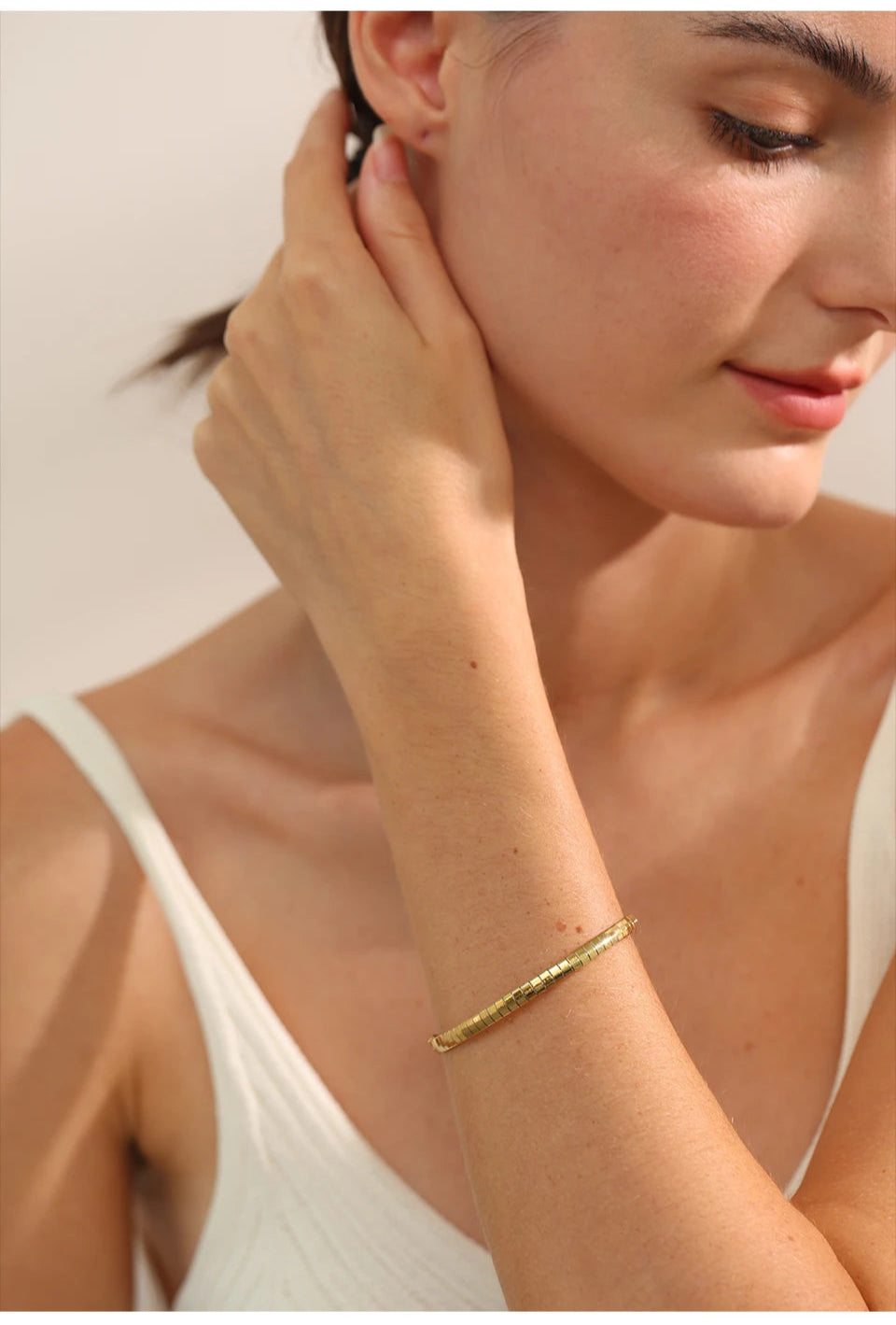 Geometric Gold Bracelet