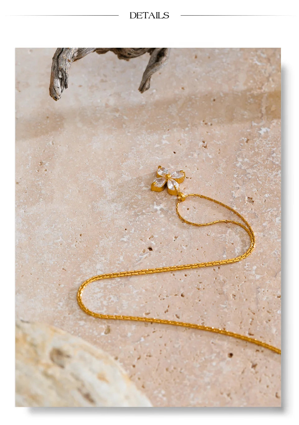 Lucky Clover Crystal Necklace