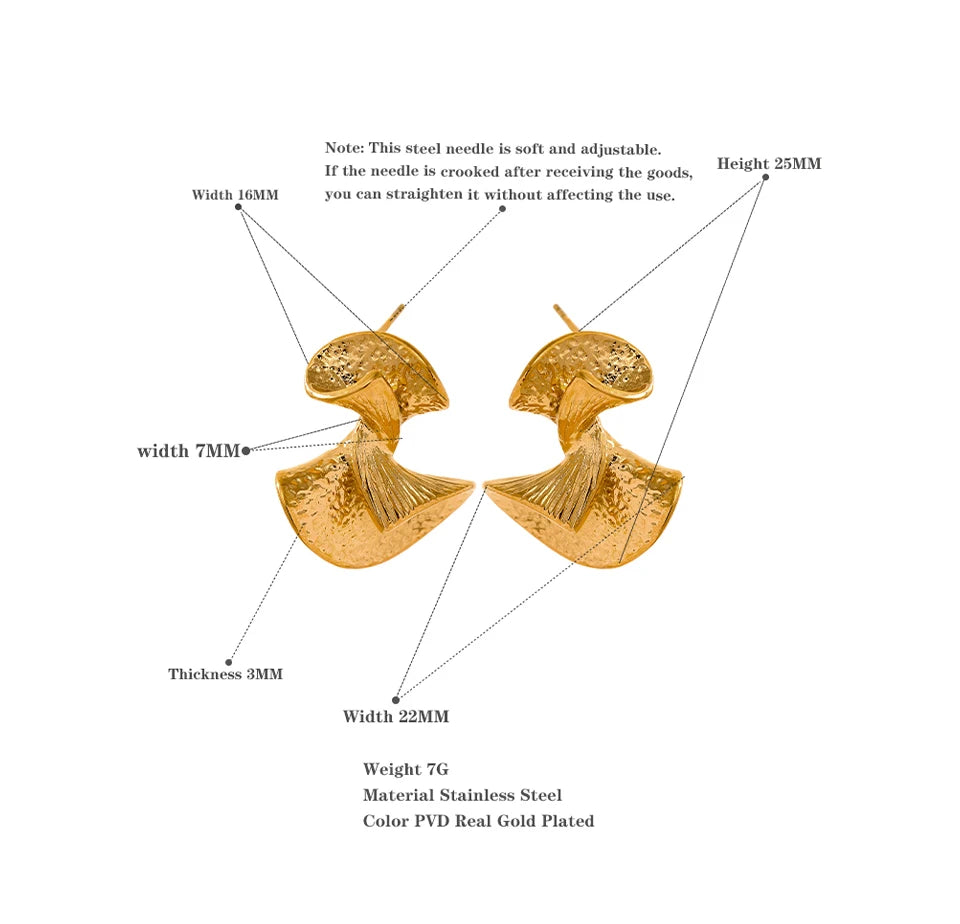 Abstract Fan Earrings