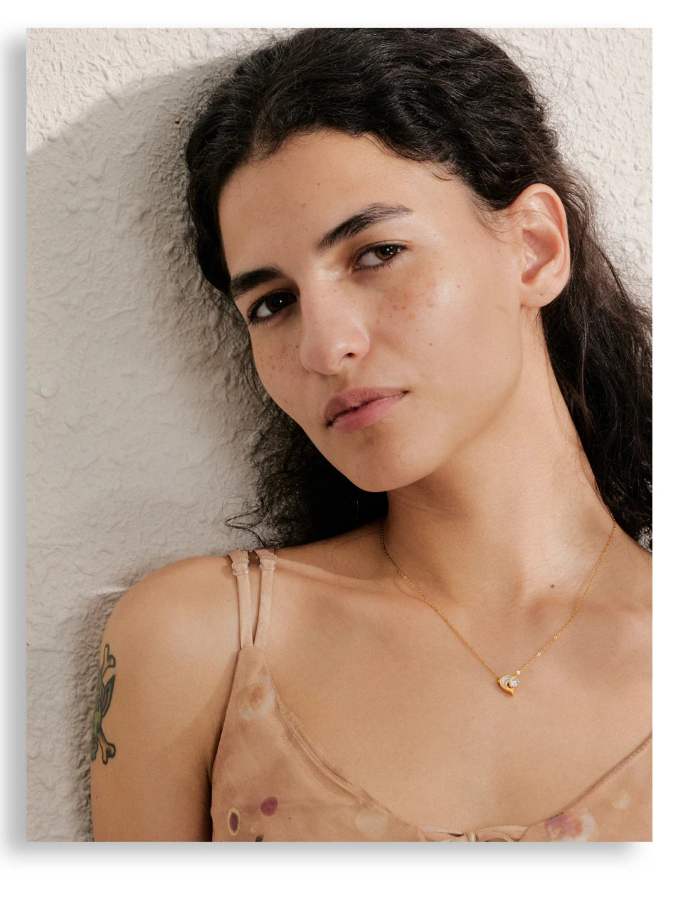 Crescent Moon & Crystal Necklace