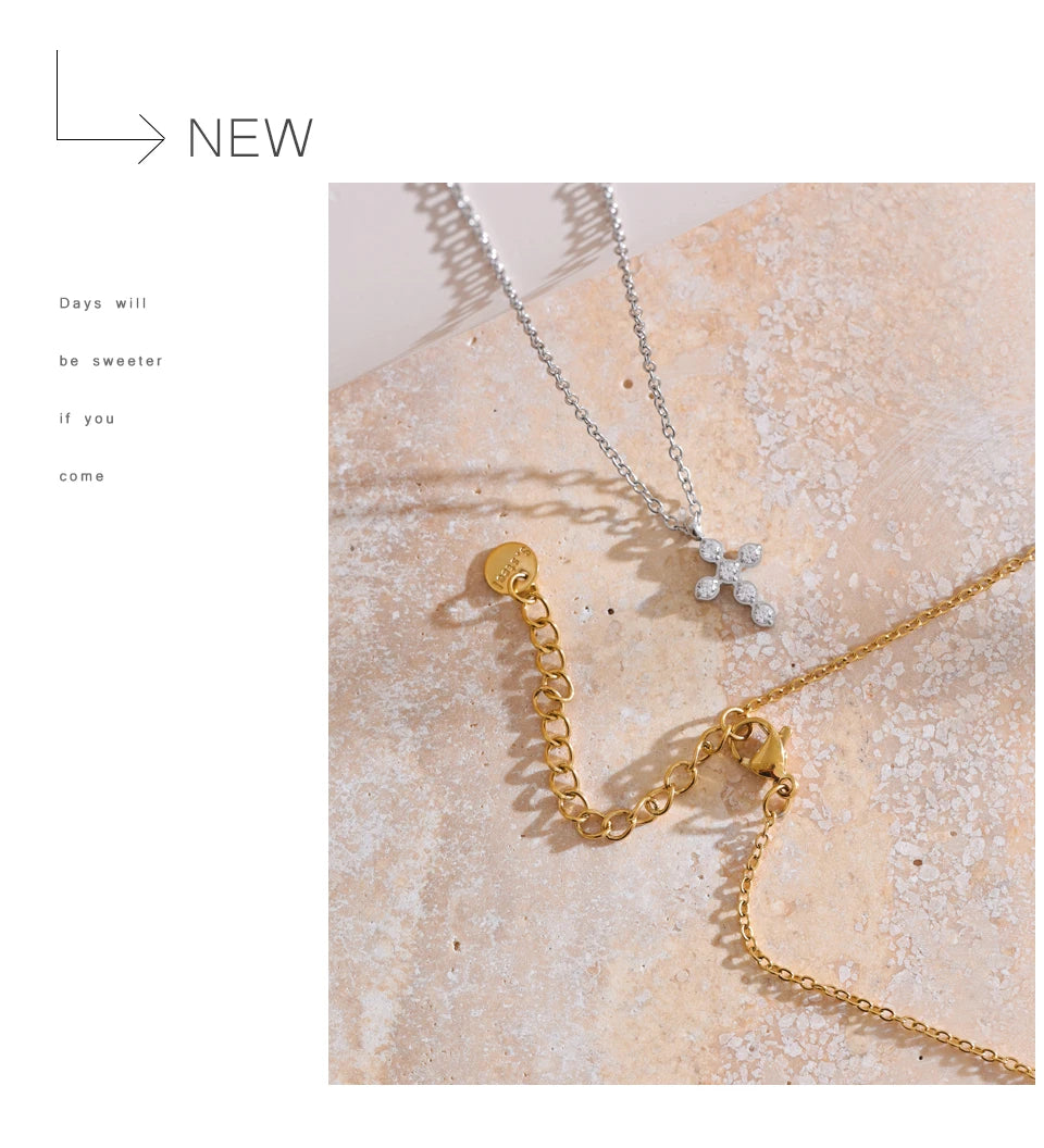 Crystal Cross Necklace