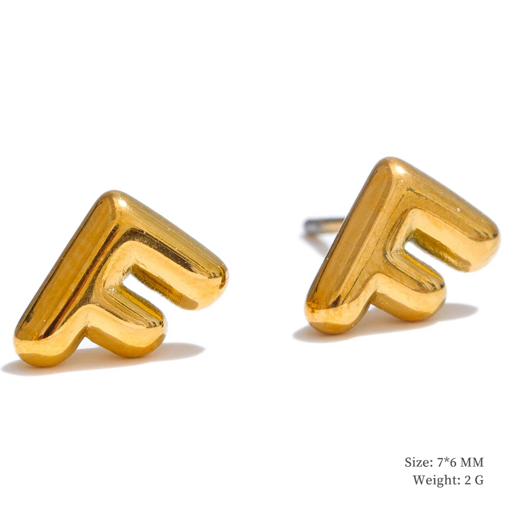 Bold Initial Studs