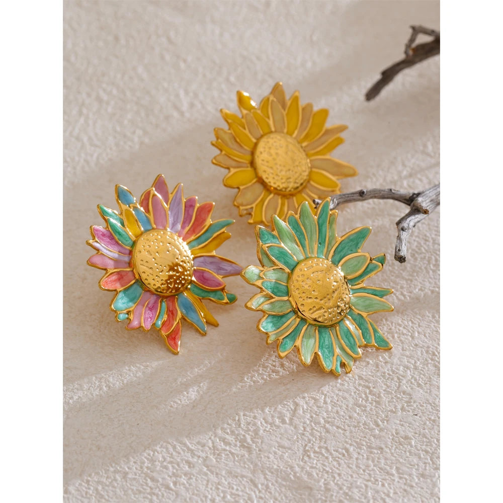 Colorful Flower Pins