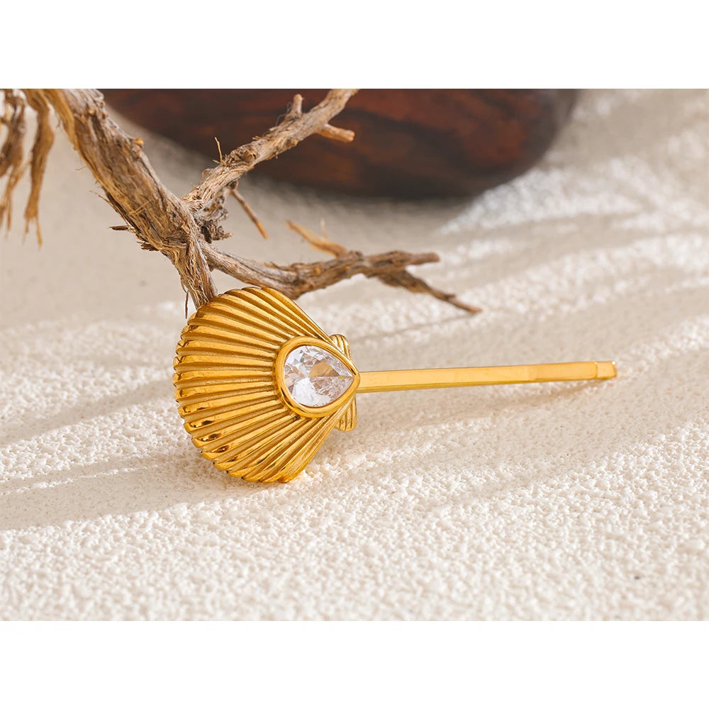 Pearl Shell Hair Clip