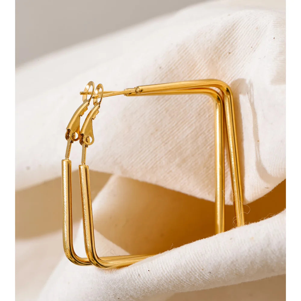 Square Hollow Earrings