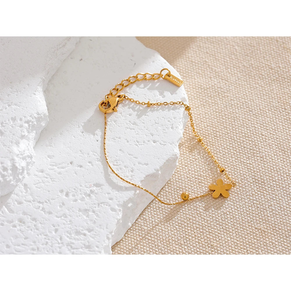 Floral Charm Bracelet