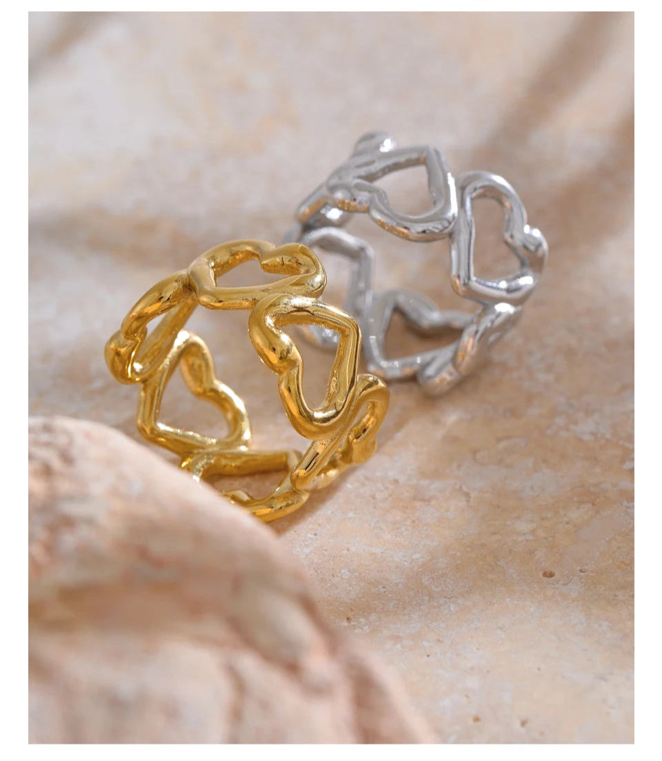 Sculpted Ribbon Statement Ring
