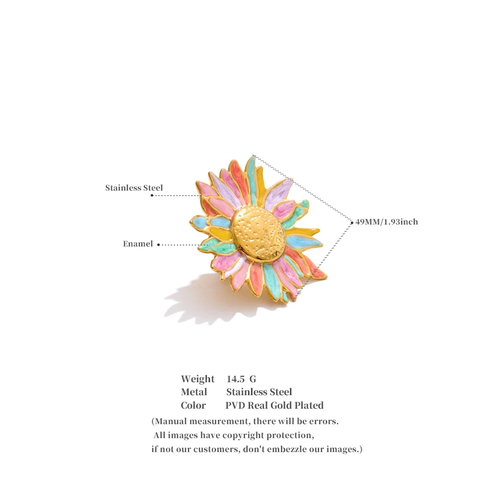 Colorful Flower Pins