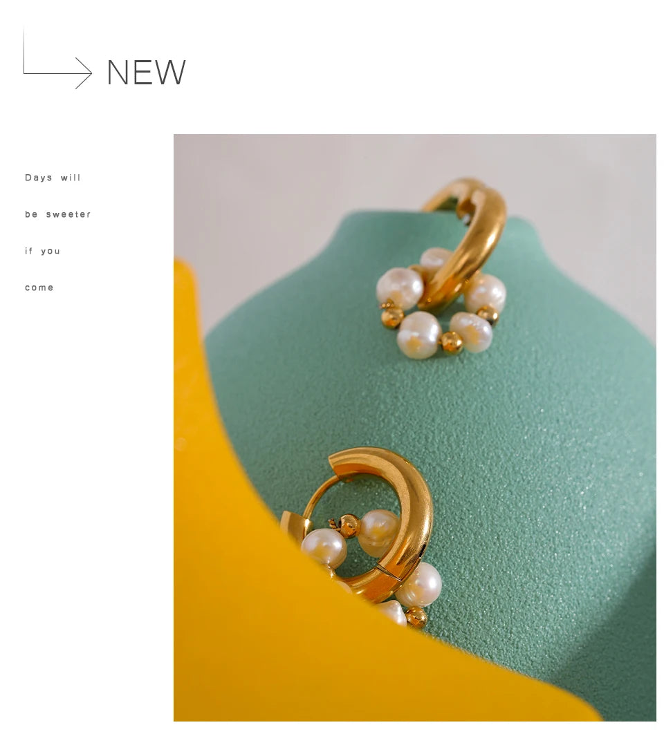 Beaded Hoop Earrings