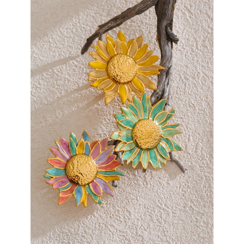 Colorful Flower Pins