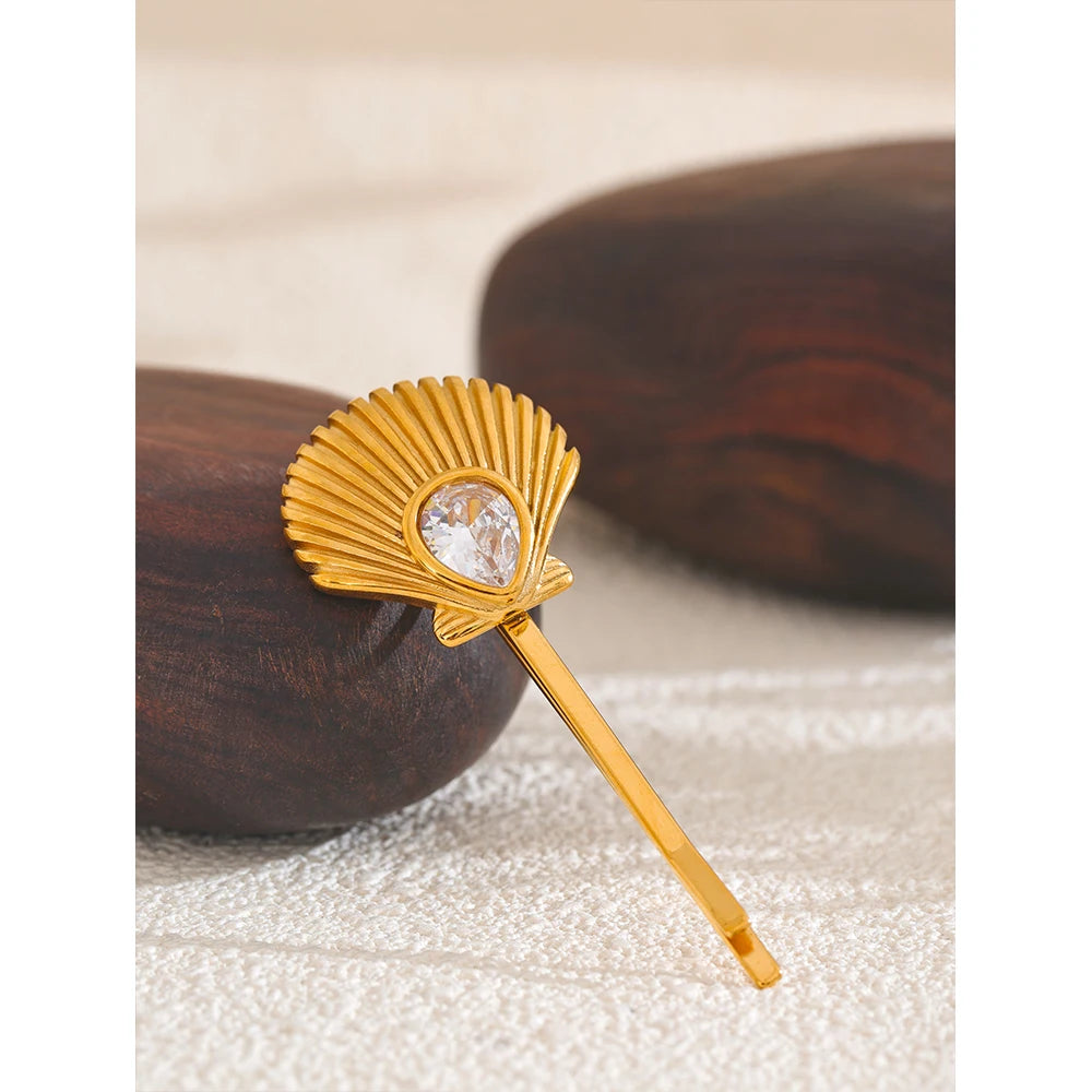 Pearl Shell Hair Clip