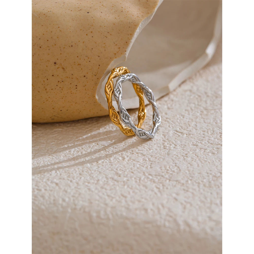 Modern Gold Edge Ring
