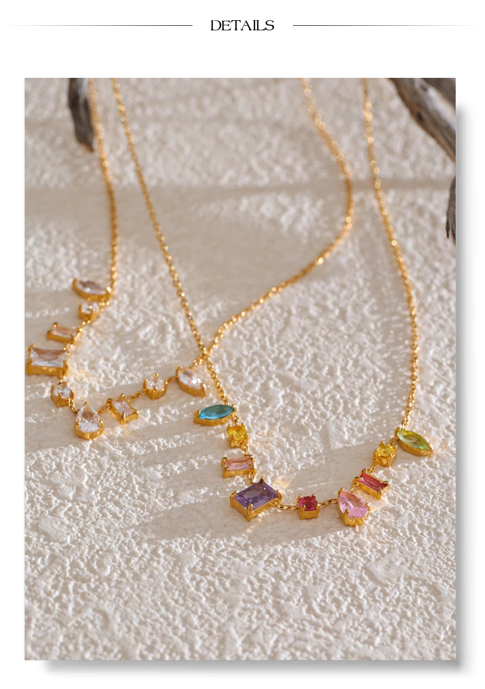 Rainbow Gemstone Necklace