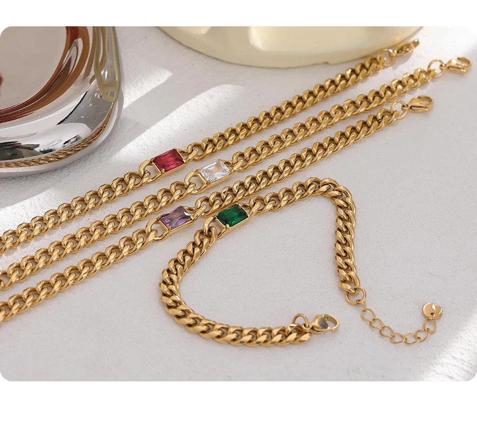 Gold-Plated Chic Chain Set