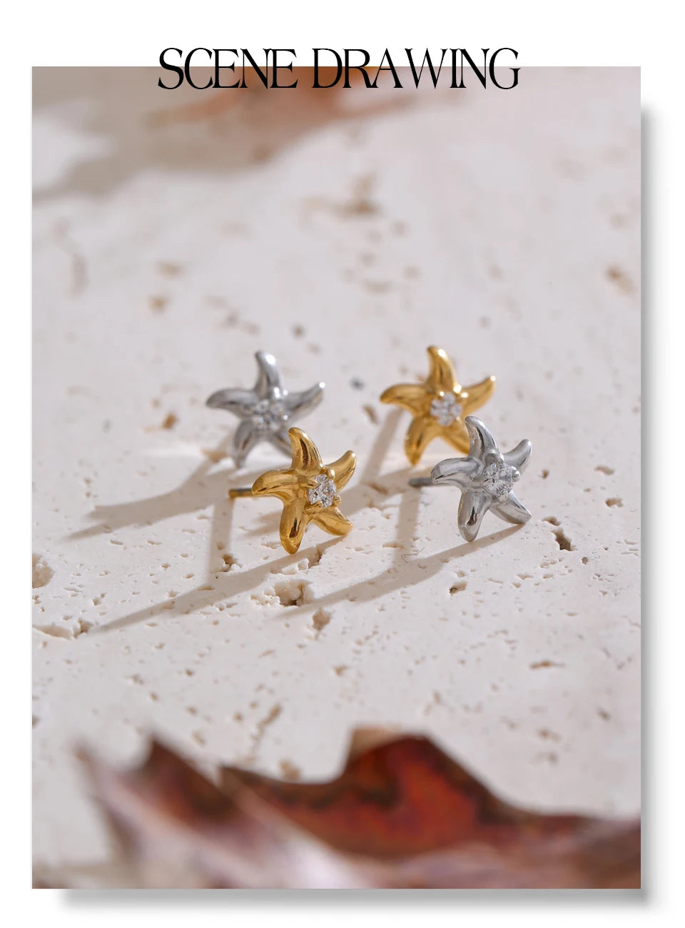 Starfish Spark Earrings