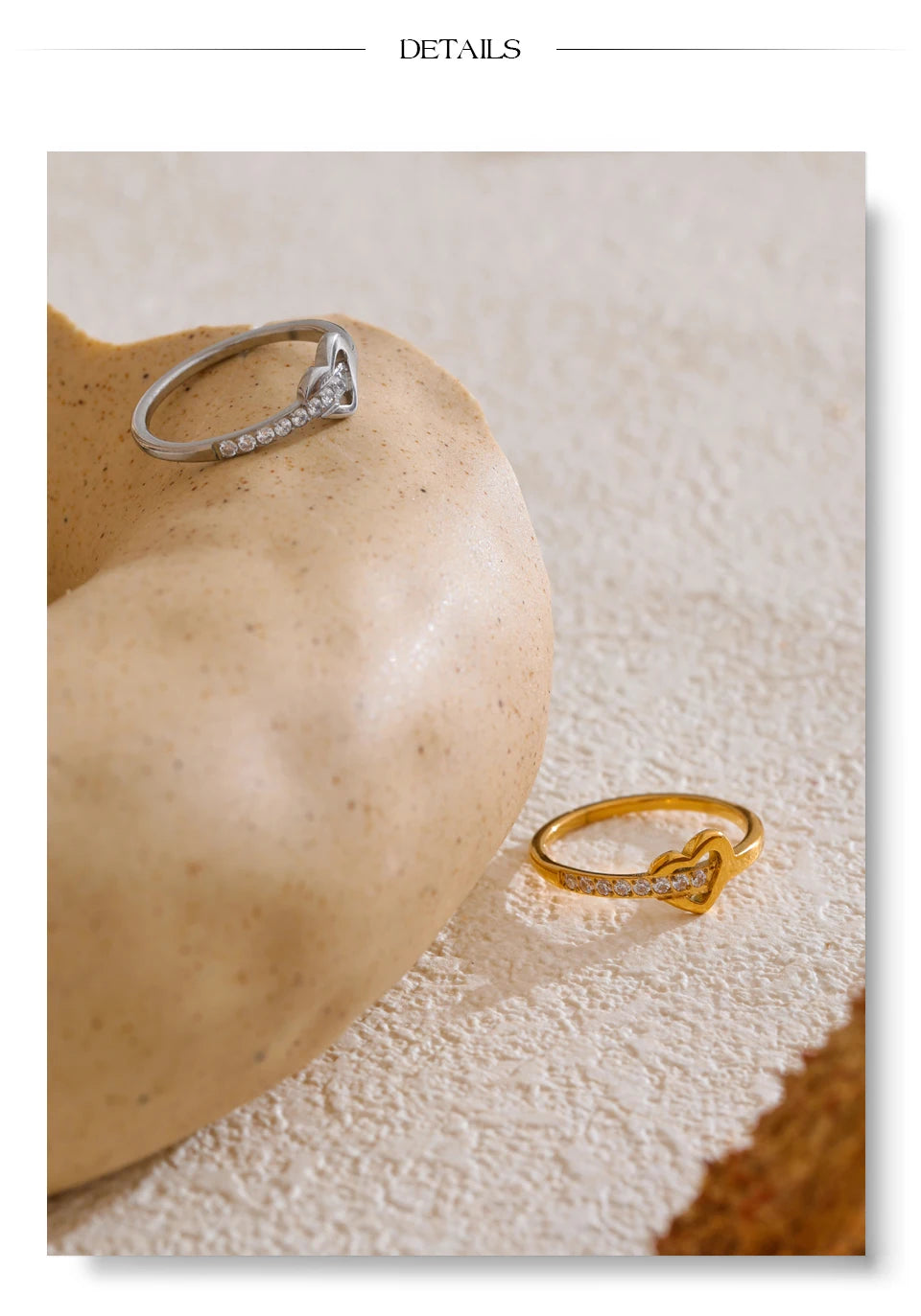 Crystal Heart Ring