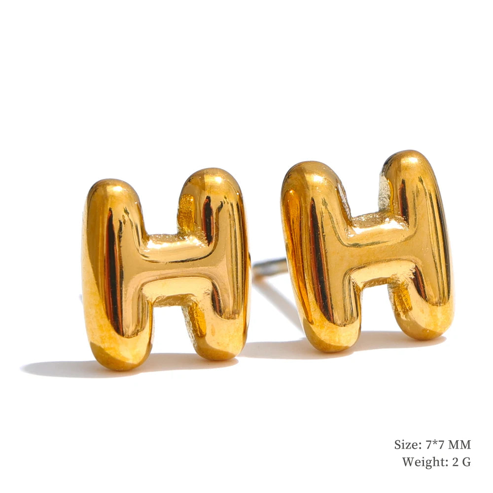 Bold Initial Studs