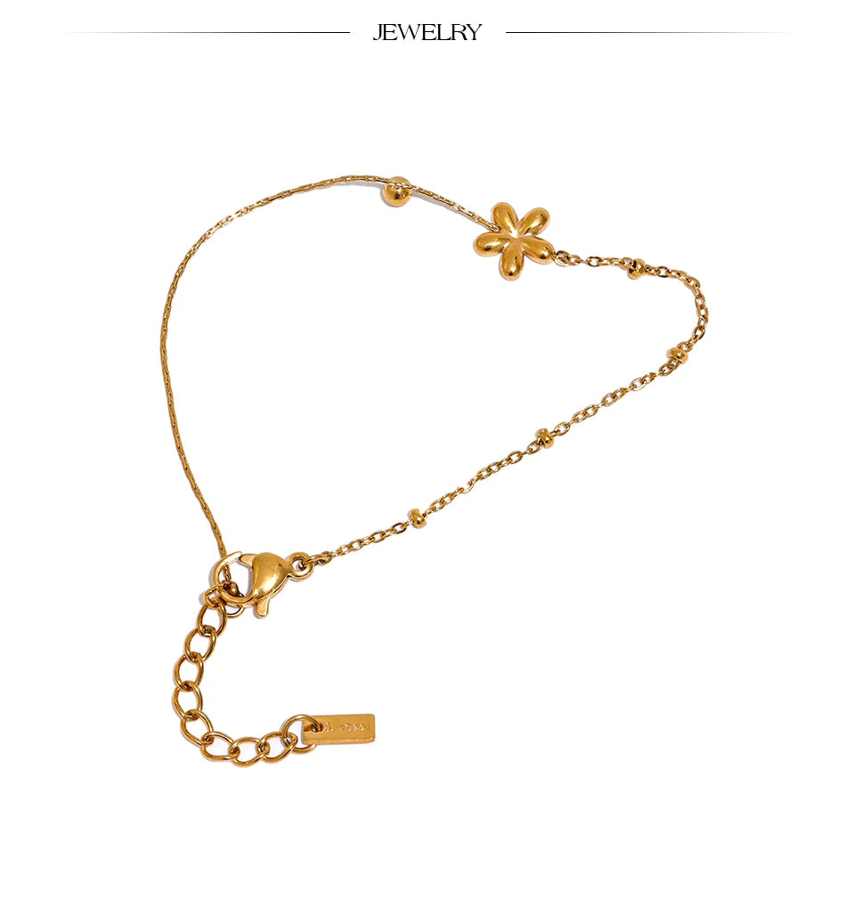 Floral Charm Bracelet