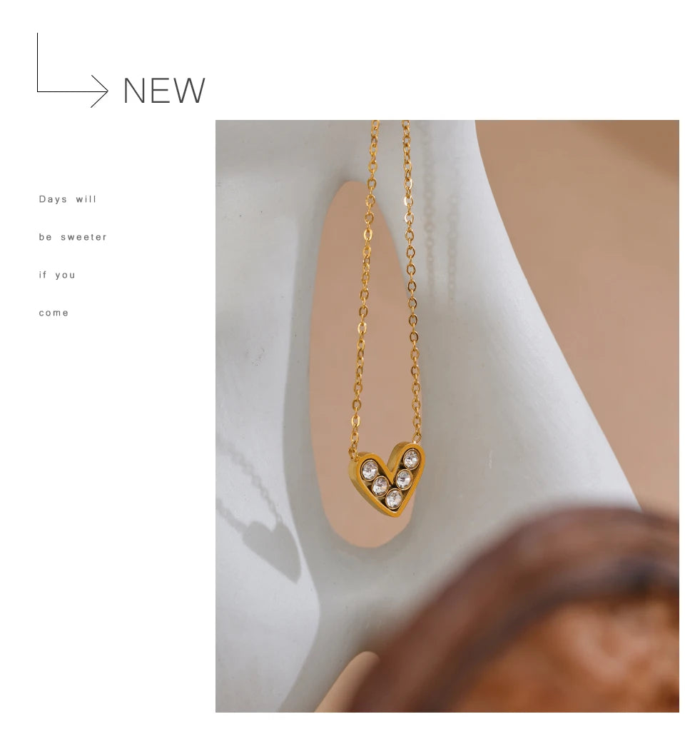 Crystal Heart Necklace