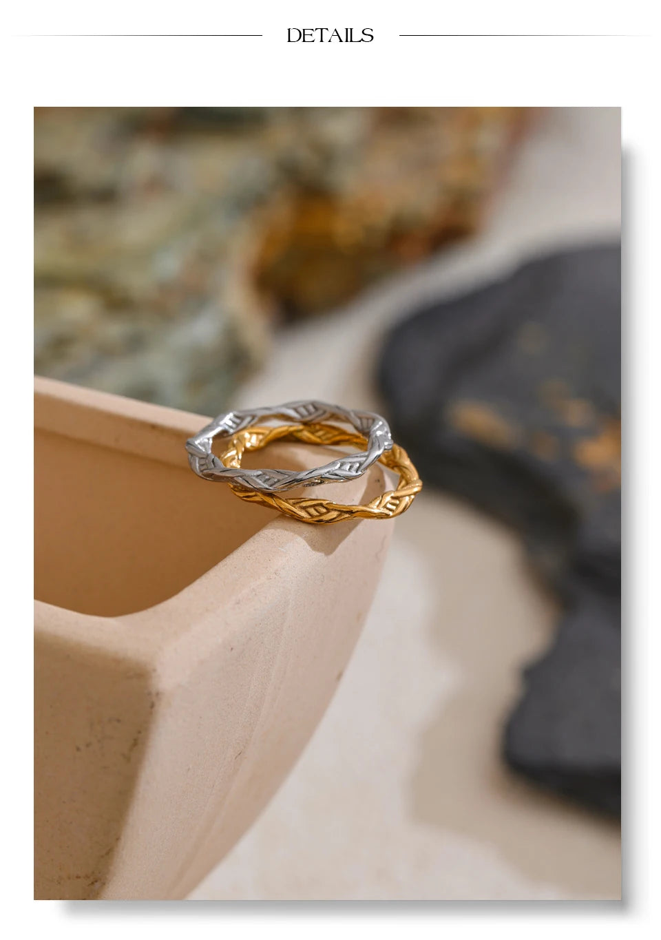 Modern Gold Edge Ring