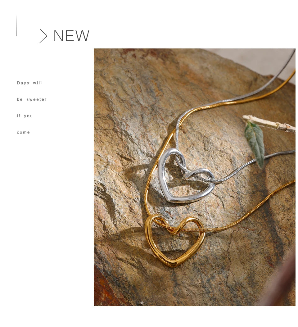 Sculpted Heart Necklace