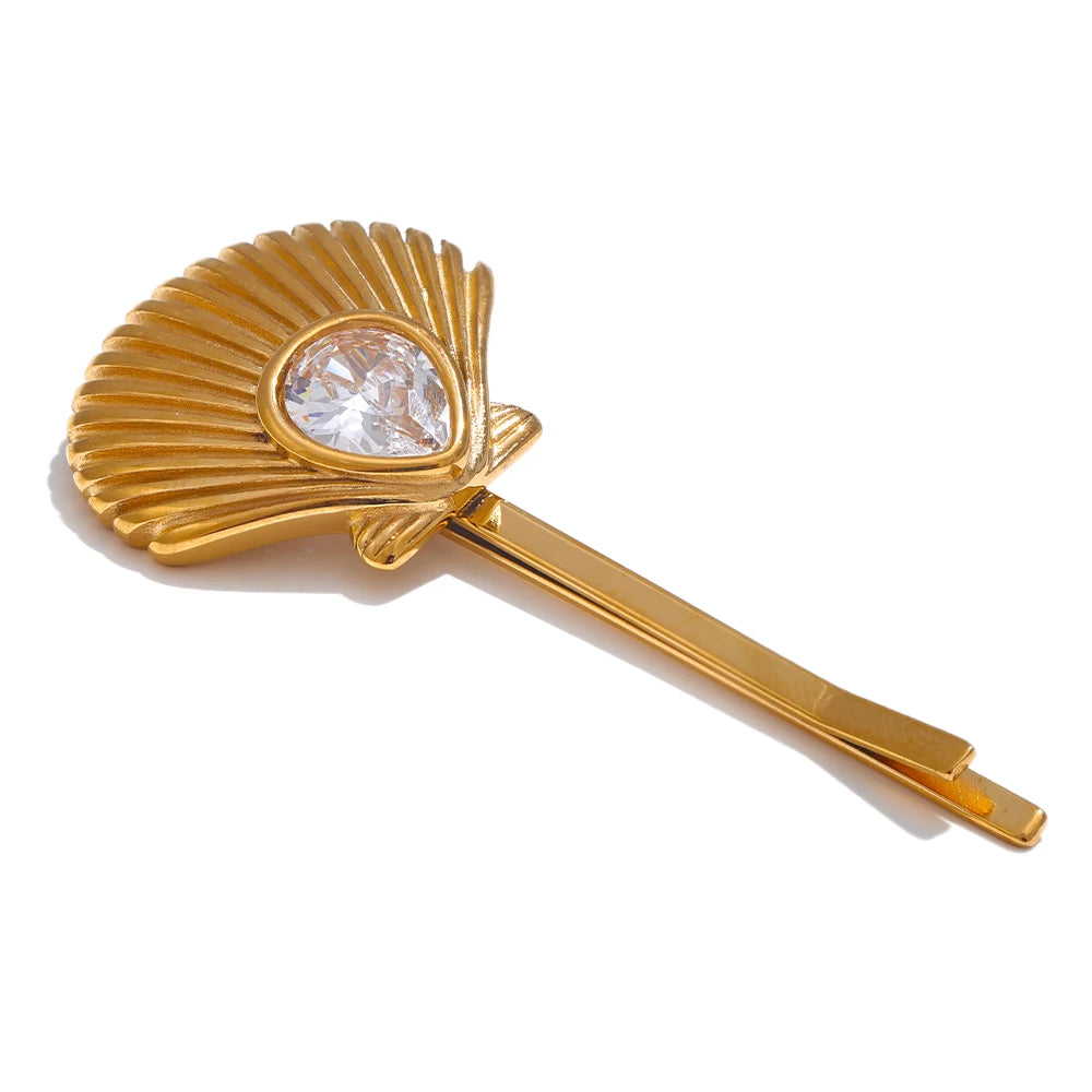 Pearl Shell Hair Clip